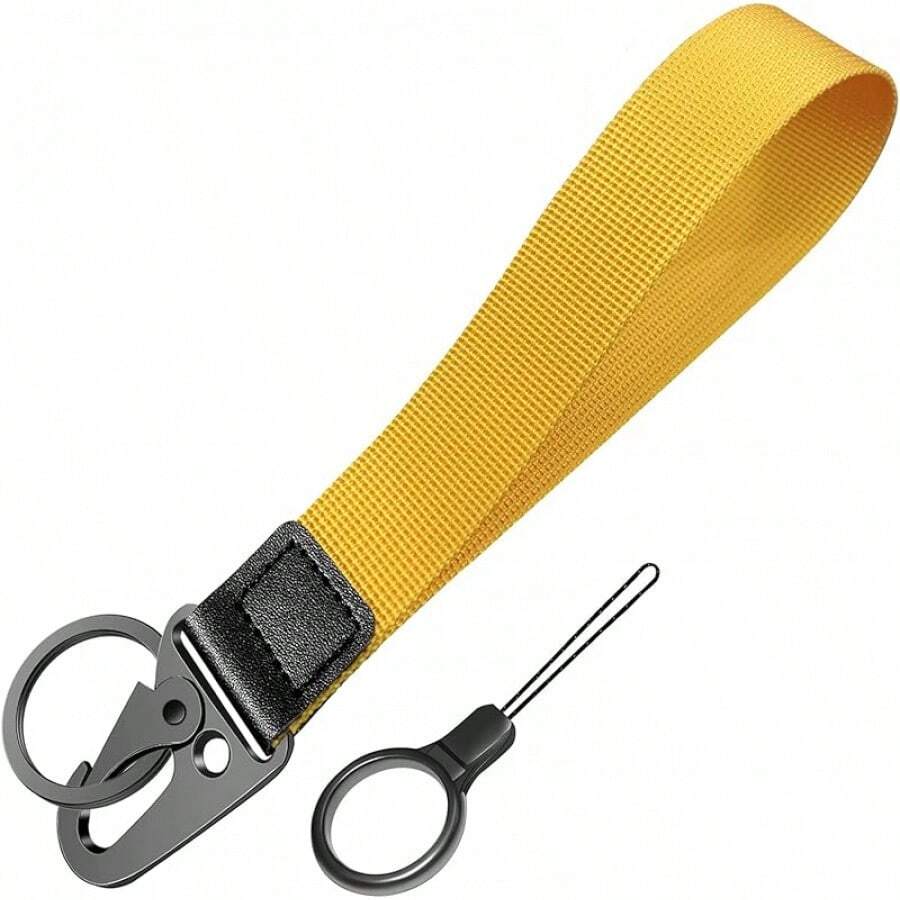 Universal Wrist Key Lanyard| Hands-Free Anti-Loss Strap, Adjustable & Unisex For Sports, Work & Outdoors - 黃色 - 查看 1