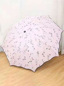 1PC Sunny And Rainy Umbrella, Travel Umbrella, Outdoor Sunscreen Umbrella, Summer Sunshade Umbrella, Windproof Sunscreen Umbrella, Compact Mini Umbrella - Waterproof Portable Lightweight UV Protection Windproof Easy To Carry Casual Folding Design With Carrying Bag - Great For Outdoor Activity, Travelling And Everyday Use, Spring Summer Picks,Brides Maid Gifts,Room,Bedroom Decor,Beach,Travel,For Men,For Women,Vacation,Cute Stuff - Multicolor - View 2