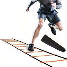 1pc Agility Ladder Speed Training Equipment, Suitable For Soccer Training, Footwork, Coordination And Explosiveness, Applicable For Field, Sand, Home Workout And Gym - Orange - View 5