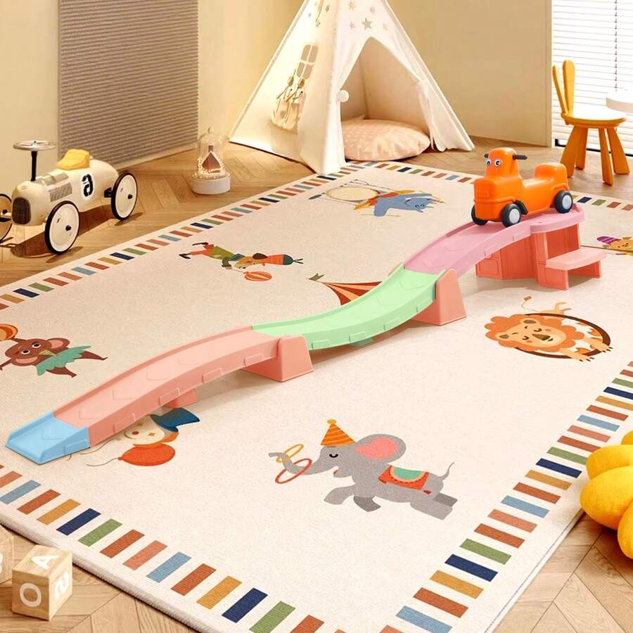 Kids Roller Coaster Ride On Toy For Toddlers, Indoor/Outdoor Playset Toddler Push Car Ride On Toys - Macaron - View 1