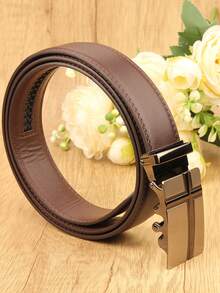 1 szt. męski pasek z automatyczną klamrą w kolorze czarnej kawy, modny pasek do garnituru biznesowego, pasek na wesele, prezent dla męża i ojca, pasek ze skóry PU w jednolitym kolorze, akcesoria na każdą porę roku, jesień i zimę, odpowiedni dla nastolatków, młodzieży, mężczyzn, na co dzień, na zewnątrz, do uprawiania sportu, na wakacje, na urodziny, na co dzień - Wielokolorowe - Zobacz 6