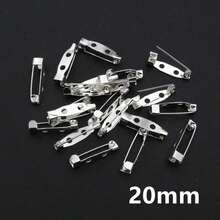 50 件 15-40 毫米胸针夹底座别针胸针设置空白底座适用于 DIY 珠宝制作用品 - brooch base - 查看 23