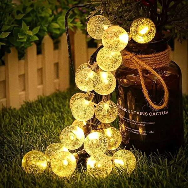 Solar Bubble Lights: Smart Sensor, 8 Flashing Modes, Waterproof - For Outdoor Weddings, Parks, Halloween & Christmas Decor