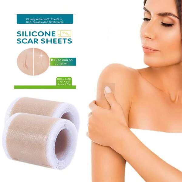 4*150cm Silicone Scar Removal Tape - Silicone Gel Sheets For Scar Fading, Skin Patch