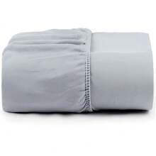 Fitted Sheet With Elastic For Box Bed 200 Thread Count 100% Cotton Single Double Queen King