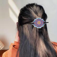 5 件手工钻石画彩色曼陀罗发夹，女士发饰，装饰发夹，女孩生日和节日礼物 - 彩色 - 查看 8