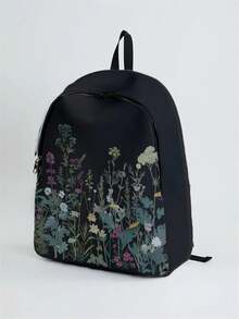 New College Backpack With High Capacity For Men And Women, Laptop School Bag For Women, Cute Travel Bag For Girls, Cool - 黑色 - 查看 1