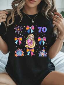 Women T-Shirts - 黑色 - 查看 1