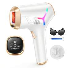 At-Home Hair Removal Laser For Women And Men Permanent Laser Hair Removal 999900 Flashes With 9 Energy Levels Hair Removal For Face Bikini Line Armpit Leg Back