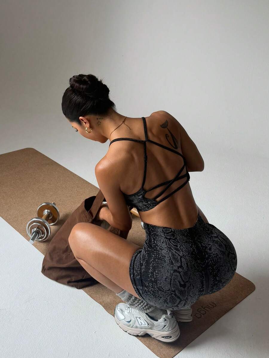 Sports Studio 女士运动瑜伽服套装适合瑜伽跑步健身春夏季女士健身服装