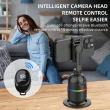 AXNEN AI Gimbal Stabilizer For Mobile Phone 360 Auto Face Tracking Desktop Follow-Up Gimbal Stand For Camera Action Cameras, Optional Remo For Summer Vacation, Travel, Outdoor Activities, Live Streaming Selfie Stick, Tripod Stand