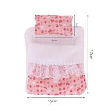 17cm (Schlafsack+Kissen), süße sitzende 1. und 2. Generation Puppenausstattung, Party Sammlerpuppen Zubehör, Puppensch lafsack, herzerwärmende Makronen, süße kleine Charakter Dekoration (ohne Puppen)
