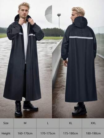 Regenjas voor heren, waterdicht, regenjas van hoge kwaliteit, losse regenjas voor buiten, multifunctionele regenjas, regenjas met poncho, regenjas voor op reis, klimregenjassen, universele regenjas, zomerkoeling, strand, reizen