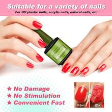 Nail Polish Remover , 3 Min Quickly Remover Nail Polish, No Harm To Skin, No Irritating Odor, No Need For Foil, Soaking Or Wrapping, No Acetone - 彩色 - 查看 5