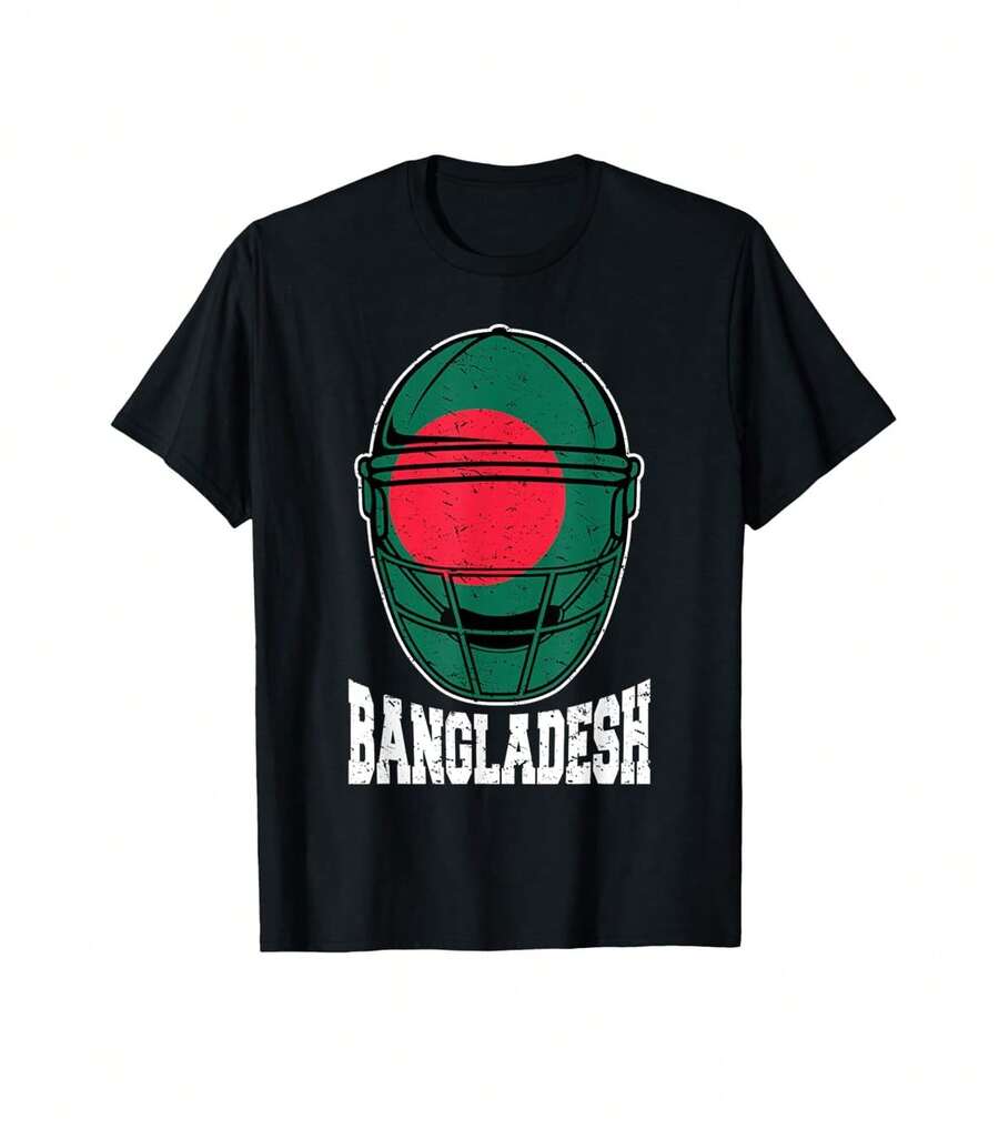 Camiseta de críquet de Bangladesh: Camiseta de jersey de fanáticos bangladesíes 2019 - Negro - Ver 1