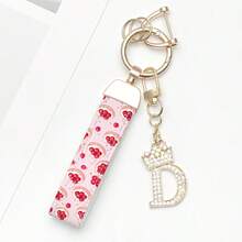1 件锌合金钥匙扣，采用印花 PU 皮革设计，搭配闪亮皇冠字母吊坠，防锈涂层，适合悬挂车钥匙、钥匙等。它与任何东西相匹配，是引领潮流的必备品！ - 彩色 - 查看 18