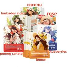 SADOER Mix 1/15/30/50 peças de Máscara Facial de Planta, Fruta e Rosa