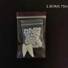 树脂吸血鬼牙齿道具，DIY牙齿带粘合剂，吸血鬼角色扮演派对配件 - 白色 - 查看 16