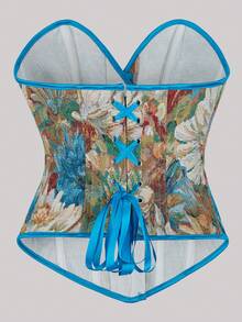 Top sin tirantes de moda para mujer, elegante corset estilo europeo y americano con cordones, ajuste ceñido, top tipo streetwear