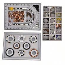 [3 Pcs Bead Tray] 1pc/2pcs/3pcs Bead Tray DIY Bead Design Plate, For Making Bracelets And Necklaces, Shaping Measurement DIY Tools