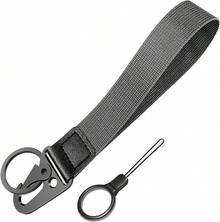 Universal Wrist Key Lanyard| Hands-Free Anti-Loss Strap, Adjustable & Unisex For Sports, Work & Outdoors - 灰色 - 查看 1
