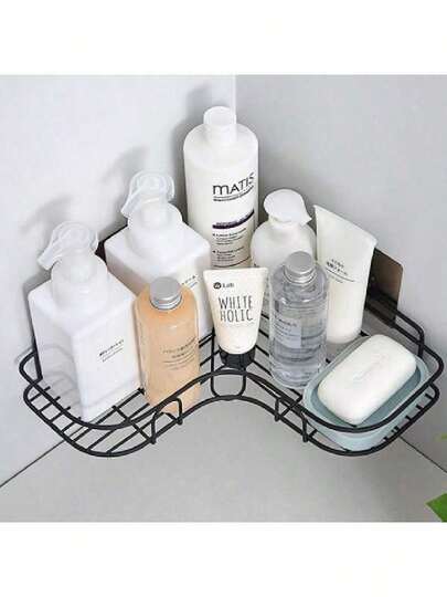 Suporte Organizador De Canto, Prateleira De Banheiro Shampoo ,Suporte Adesivo Para Parede 1 Peça MS811