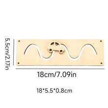 Busy Board Montessori Toy Semi-Finished Accessories, DIY Memory Walking Board, Early Childhood Intelligence Development And Action Habit Training - Wood Color - View 11