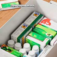 3-Tier Medicine Organizer - Portable First Aid Storage Case For Home & Office - White - View 5
