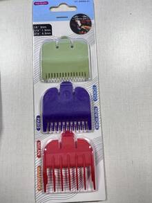 2Pcs/3Pcs Hair Clipper Limit Comb Set, ABS Waterproof Electric Hair Trimmer Guide Combs Attachment, Multi Size Colorful Cutting Guards For Barber Salon, Home DIY Hair Cutting Styling Accessories - Multicolor - View 14