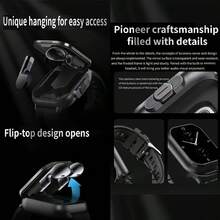 [2-in-1 D8pro Smartwatch] - Eingebaute Kopfhörer mit kabellosen Kopfhörern - Kabelloses Telefonieren, 2,01 Zoll hochauflösender Touchscreen, Musik- und Fotosteuerung, Sportdesign, USB-Aufladung, Lithium-Polymer-Akku, Aluminiumgehäuse, Silikonarmband - perfektes Geschenk zum Geburtstag