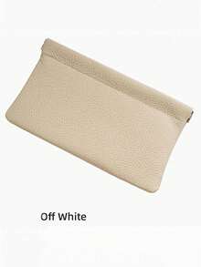 Self-Closing Genuine Cowhide Long Wallet Passport Driver's License Document Holder Earphone Data Cable Storage Cash Storage Bag Cosmetic Bag For Women Wallet Purse Wallet Mini Wallet Travel Essentials Travel Accessories