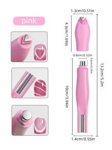 3-In-1 Love Snake Pattern Pink Cat Eye Magnet Nail Art Cat Eye Magnet Removable Multi Functional Powerful Nail Art Magnet,Nail Supplies,Nail Tools,Nail Art Tools,Back To School,Nails,Nail Tools For Press On Nails