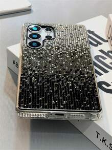 Sequins Luxury Gradient Shiny Rhinestone Phone Case Compatible With Samsung Galaxy S25 S24 Plus S23 S22 Ultra Stylish Bling Protect Back Cover
