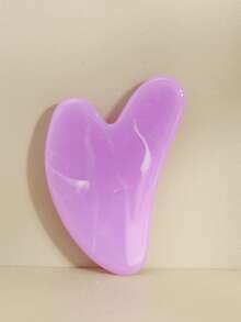 1/2件套面部美容刮痧按摩工具，紫色滚轮按摩器，身体刮痧板，经络按摩套装，适合女性、学生、母亲、姐妹，节日礼物 - 紫色 - 查看 10