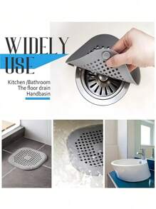 1pc Silicone Hair Filter And Drain Plug For Bathtub And Shower - Prevents Clogs And Odors