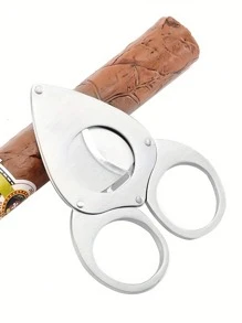 1 件不锈钢蝙蝠形双刀片雪茄剪