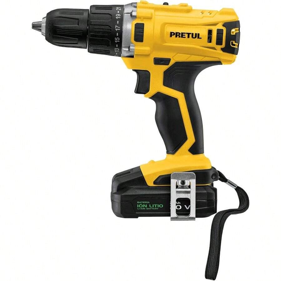 TALI-20P2, Taladro inalámbrico 1/2", 1 batería Ion Litio 2 Ah, 2 velocidades, 20 V - Tipo de Enchufe A USA (110-127V) - Ver 1