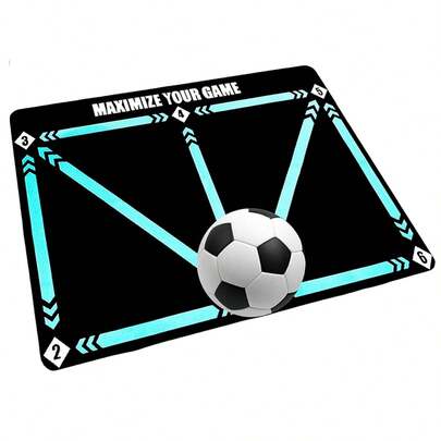 Football Training Mat, Non-Slip Silent Football Footstep Training Mat, Back Non-Slip Design, Enhance Footstep And Ball Control, Long-Lasting Football Mat Training Tools, Mastery Of The Ball, Ideal For Football Practice And Agility Training, Suitable For Indoor And Outdoor Training