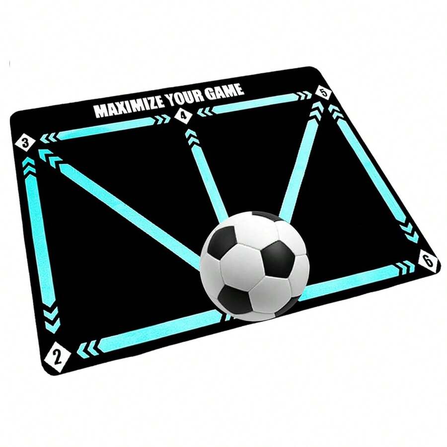 Alfombra de entrenamiento de fútbol, alfombra de entrenamiento de trabajo de pies de fútbol, mejora la capacidad de movimiento de los pies y el control del balón, herramienta de entrenamiento de fútbol duradera, mejora las habilidades de control del balón, adecuada para la práctica de fútbol y el entrenamiento de agilidad, aplicable para entrenamiento en interiores y exteriores