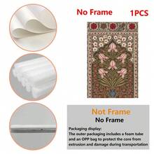 1 件，花卉艺术，无框艺术装饰画植物，印刷海报壁画，防水帆布，适用于家庭、办公室、卧室、客厅、书房、浴室、酒吧、墙壁艺术和家居装饰，是理想的节日礼物 - 彩色 - 查看 7