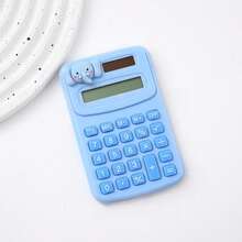 1 Pc Macaron Color Cat Small Portable Calculator, 8-Digit, Highly Attractive And Compact Mini, Student Classroom Mathematics Addition, Subtraction, Multiplication And Division Computer, Accounting Use Scientific Calculator