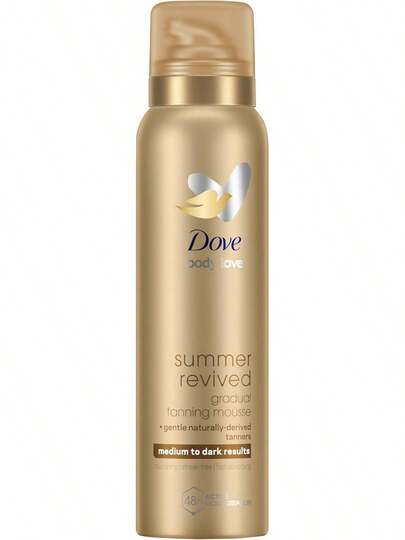Summer Revived Medium To Dark Gradual Tanning Mousse – Self-Tan With 48-Hour Hydration, Streak-Free & Lightweight Formula For A Natural-Looking Bronze Glow 150ml