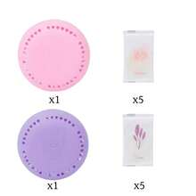 24 件全新持久香薰疗法空气清新剂，附赠额外礼品盒，固体香薰盘，适用于家庭、汽车、浴室、卧室、壁橱和厕所 - 纸香味（粉色 - 樱花、紫色 - 薰衣草、黄色 - 桂花、绿色 - 茉莉，打开香薰盘包装即可使用） - 花香 - 查看 14