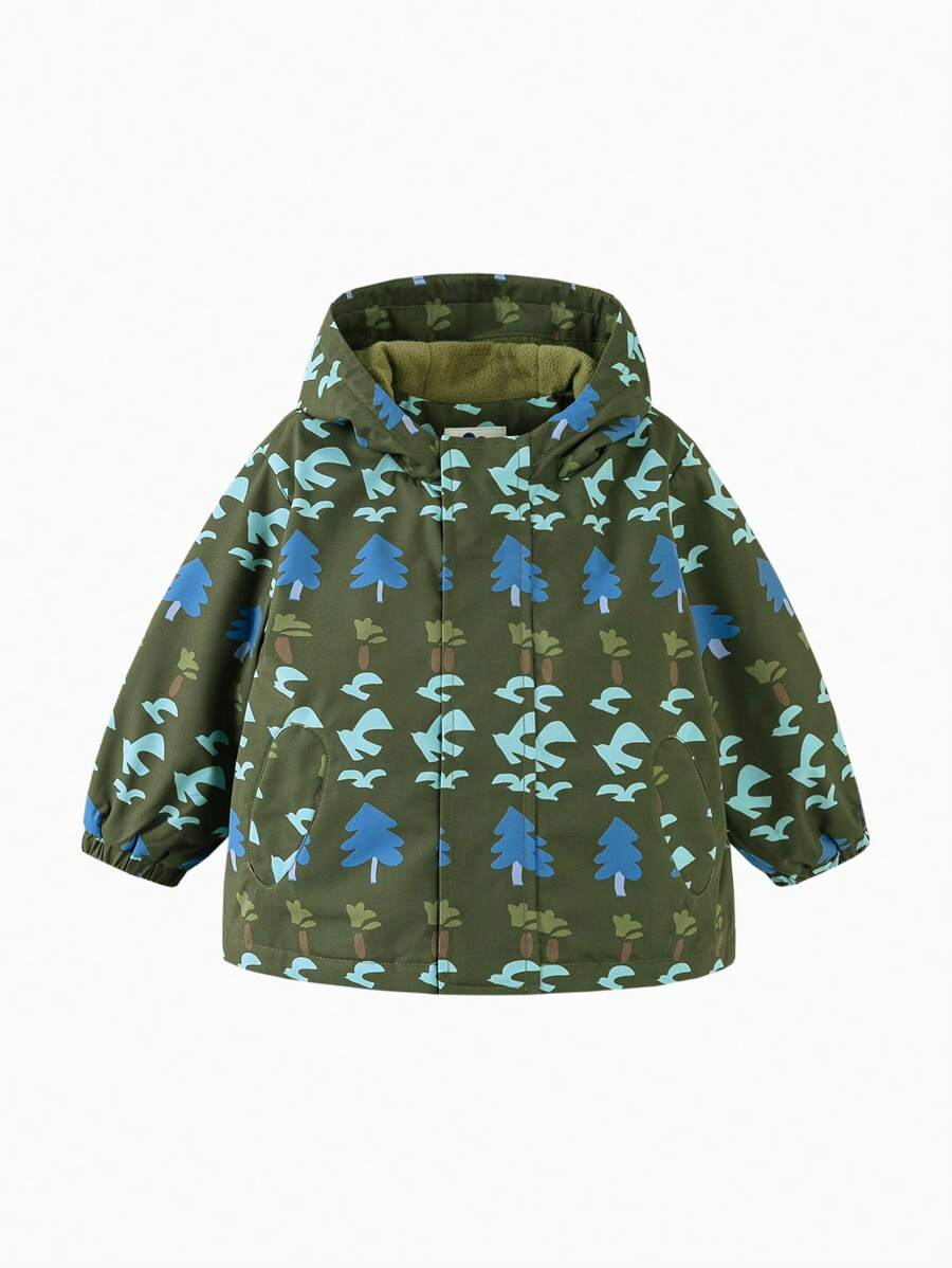 mini bala 儿童防水内衬夹克 2025 秋季保暖软壳外套