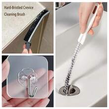 1 szt./2 szt. Mocne szczotki do czyszczenia odpływów: Elastyczne narzędzie do usuwania zatorów hydraulicznych i kuchennych - narzędzie do usuwania włosów i odpadów, łatwy w obsłudze uchwyt - wielokrotnego użytku narzędzie do usuwania zatorów, ręczna elastyczna szczotka do czyszczenia zlewów i rur, narzędzie do usuwania zatorów w odpływach - Wielokolorowe - Zobacz 15