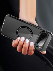 豪华磁性透明手机壳适用于 Pixel 10 10Pro 10Pro XL 9A 9Pro XL 9Pro 9 8 8Pro 8A 系列夏季防摔防震手机壳 - 黑色 - 查看 2