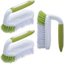 1pc Multi-Functional Stiff Bristle Cleaning Brush, Thick Plastic Handle For Grooves, Stove, Tile Gaps, Mould & Rust Resistant Laundry Brush, Suitable For Home Use