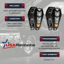 Case Shell llavero compatible con Viper Hornet DEI Python Clifford Aftermarket alarma remoto de entrada sin llave (EZSDEI7141) - vipr-7141- [2] - Ver 9