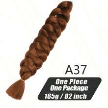 Xpression 合成钩针接发适用于钩针扭辫，专业级，男女通用，多种长度可选，可打造惊艳发型，非常适合 DIY 节日派对、狂欢节、音乐节和度假造型，合成大辫子钩针接发 Expression 编织接发 Yaki 直发女式巨型编织发 Kanekalon 大辫子日常佩戴 - 彩色 - 查看 20