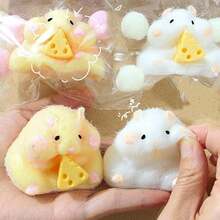 Handmade Hamster  Toys Ultra Soft Squishy Fidget Toys Squeeze Toys For Stress Relief (Hamster Yellow) - 1 cái - Xem 5
